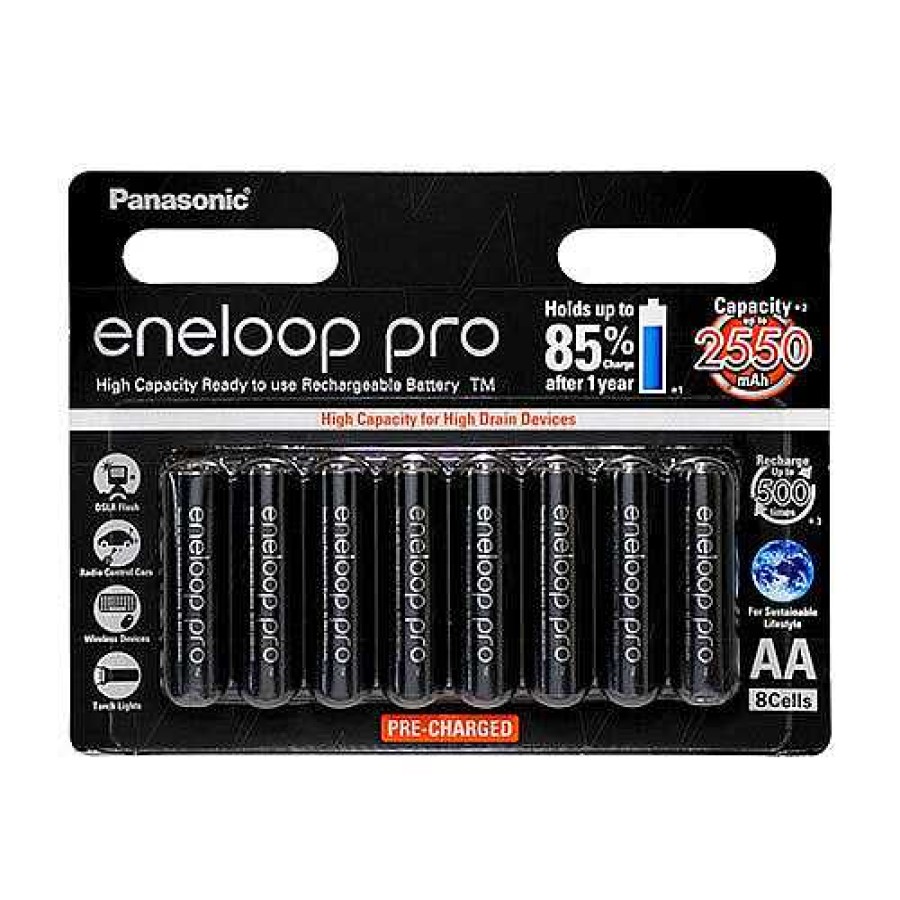 Panasonic Panasonic Eneloop Pro Aa Battery 8 Pack Camera Batteries