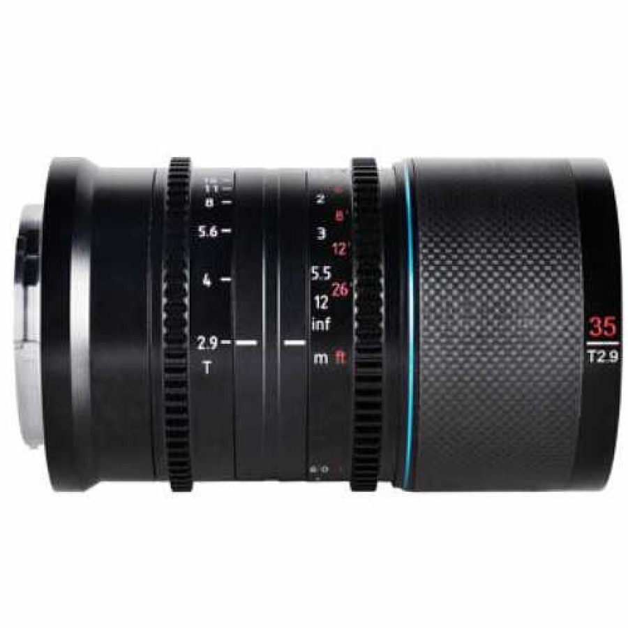 Sirui Sirui 35Mm T2.9 1.6X Carbon Fiber Anamorphic Lens For Canon Rf Mount (Blue Flare) Canon Eos Rf Mount