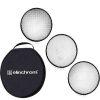 Elinchrom Elinchrom 21Cm Grid Kit Includes 12/20/30 Grids And Bag Barndoors, Snoots & Grids