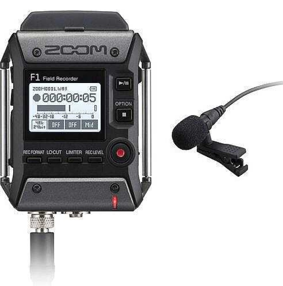 Zoom Zoom F1-Lp Recorder & Lavalier Mic Pack Audio Recorders & Accessories