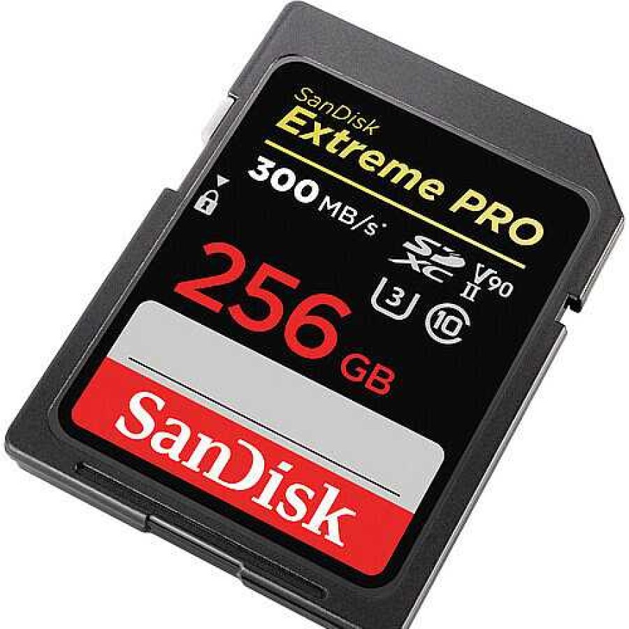 SanDisk Sandisk Extreme Pro 256Gb Sdxc Uhs-Ii 300Mb/S Memory Card - V90 Sd Memory Cards