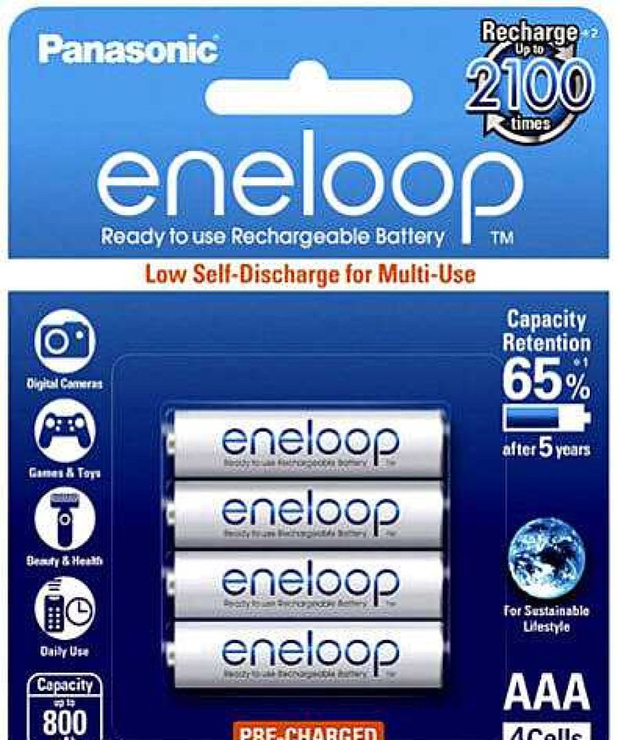 Panasonic Panasonic Eneloop 4X Aaa Rechargeable Batteries Camera Batteries