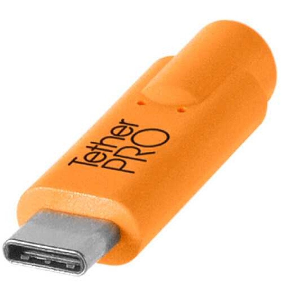 Tether Tools Tether Tools Tetherpro Usb-C To Usb-Microb Right 4.6M - Orange Cables