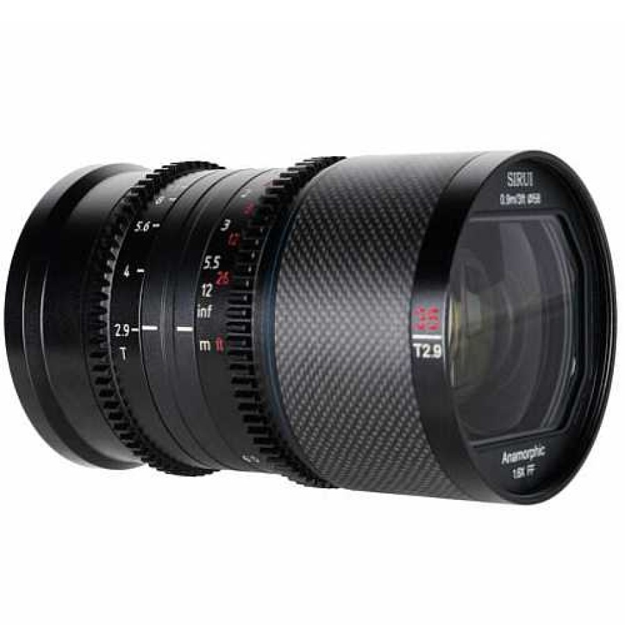 Sirui Sirui 35Mm T2.9 1.6X Carbon Fiber Anamorphic Lens For Sony E Mount (Blue Flare) Sony E-Mount