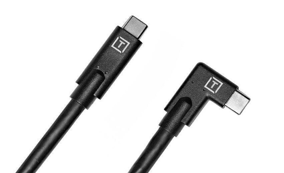 Tether Tools Tether Tools Tetherpro Usb-C To Usb-C Right Angle - Black Cables