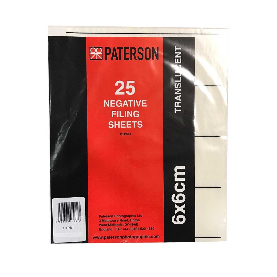 Paterson Paterson Archival Storage Pages For Negatives 120/220Mm - 25 Pack Darkroom