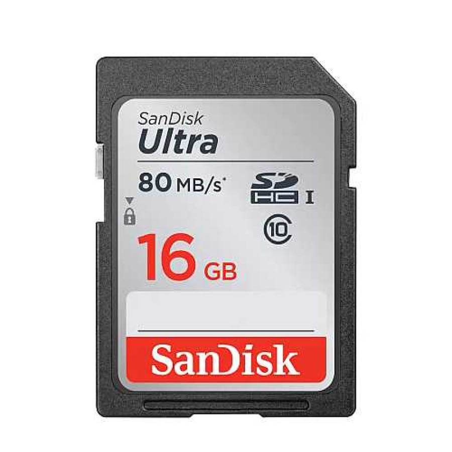 SanDisk Sandisk Ultra 16Gb Sdhc Uhs-I 80Mb/S Memory Card - V10 Sd Memory Cards