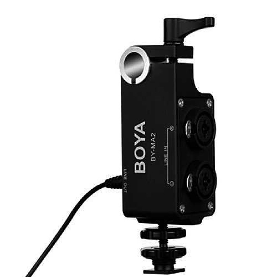 Boya Boya By-Ma2 Dual Channel Xlr Audio Mixer For Dslr & Camcorders Audio Mixers