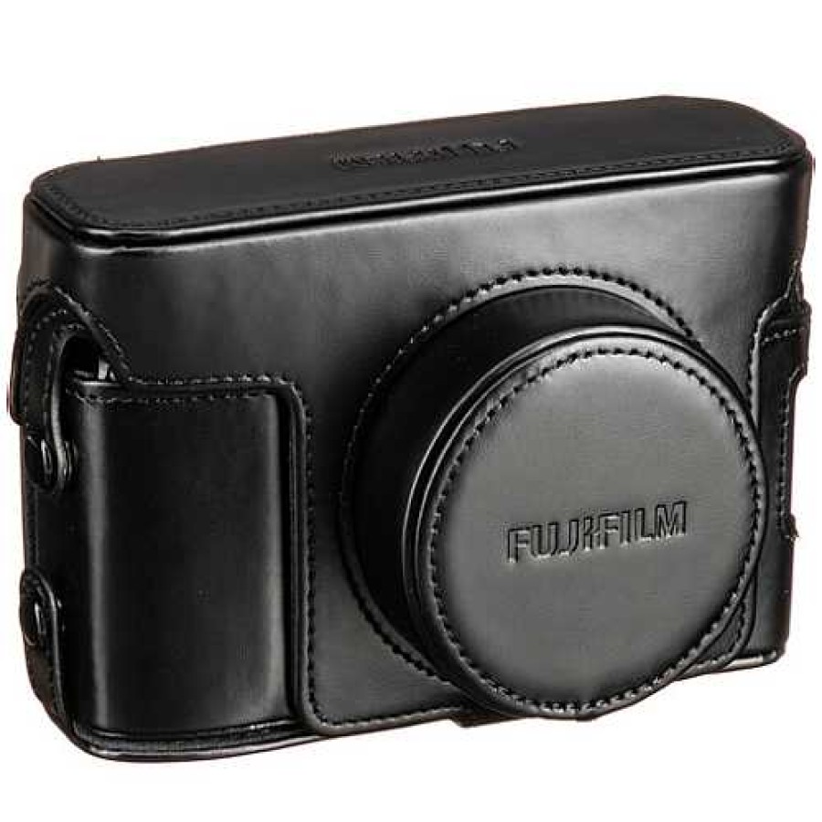 Fujifilm Fujifilm Lc-X100V Black Leather Case For X100V Compact Camera Bags