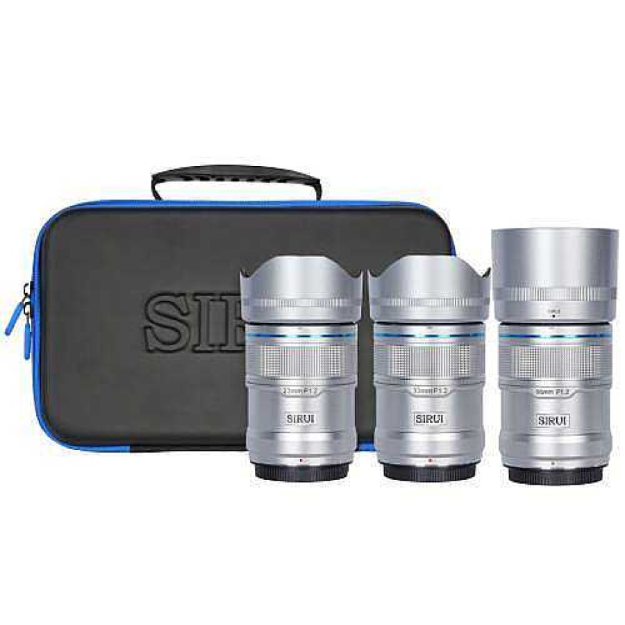 Sirui Sirui Sniper F/1.2 Apsc Auto-Focus Lens Set For Sony E Mount - Silver Sony E-Mount