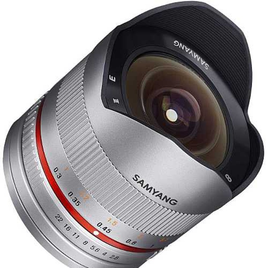 Samyang Samyang 8Mm F/2.8 Fisheye Umc Ii Lens For Fujifilm X - Silver Fujifilm X-Mount