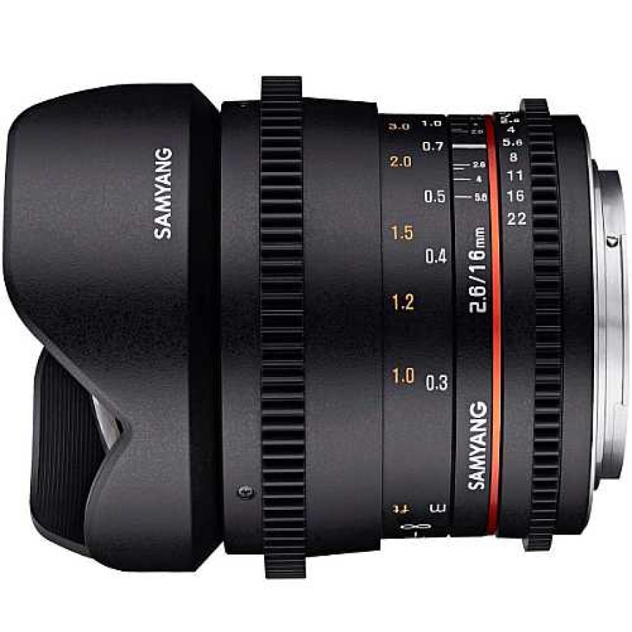 Samyang Samyang 16Mm T2.6 Vdslr Umc Ii Cinema Lens For Canon Ef Canon Eos Ef Mount