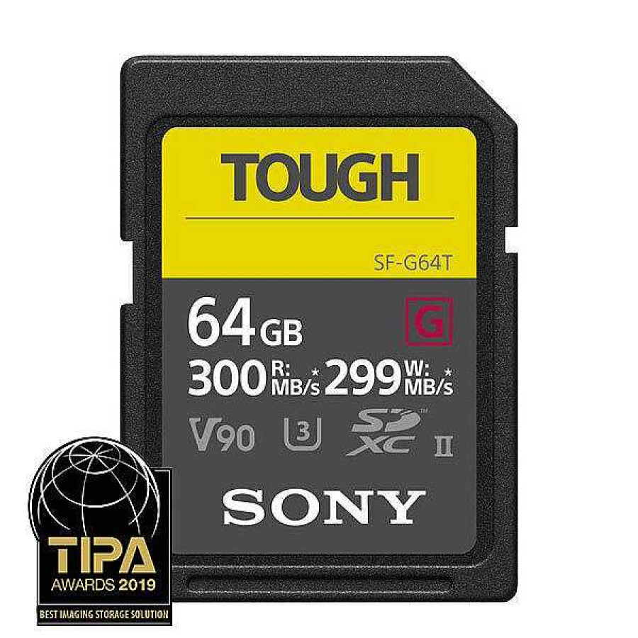 Sony Sony Tough 64Gb Sdxc Uhs-Ii 300Mb/S Memory Card - V90 Sd Memory Cards