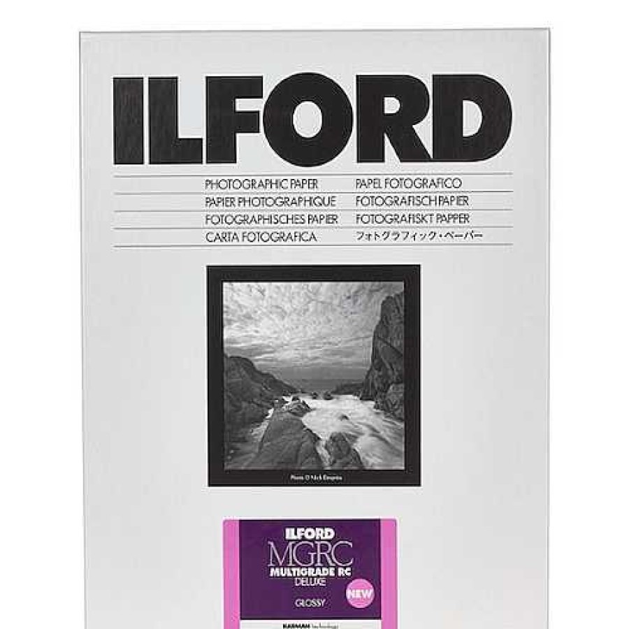 Ilford Ilford Multigrade Rc Deluxe Gloss Paper - Mgrcdl1M - 8X10" - 25 Sheets Darkroom