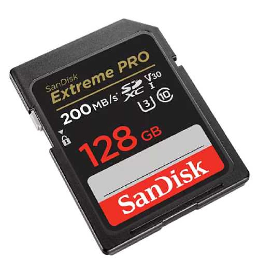 SanDisk Sandisk Extreme Pro 128Gb Sdxc Uhs-I 200Mb/S Memory Card - V30 Sd Memory Cards