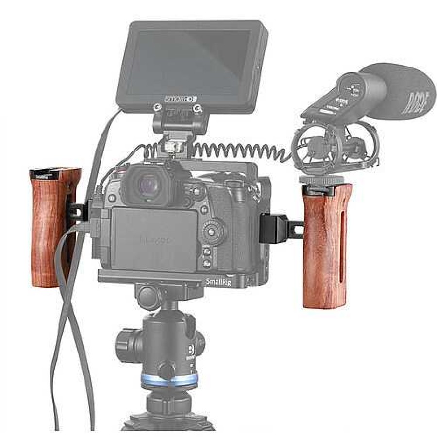 SmallRig Smallrig Wooden Side Handle With Nato Clamp Camera Cages & Rigs