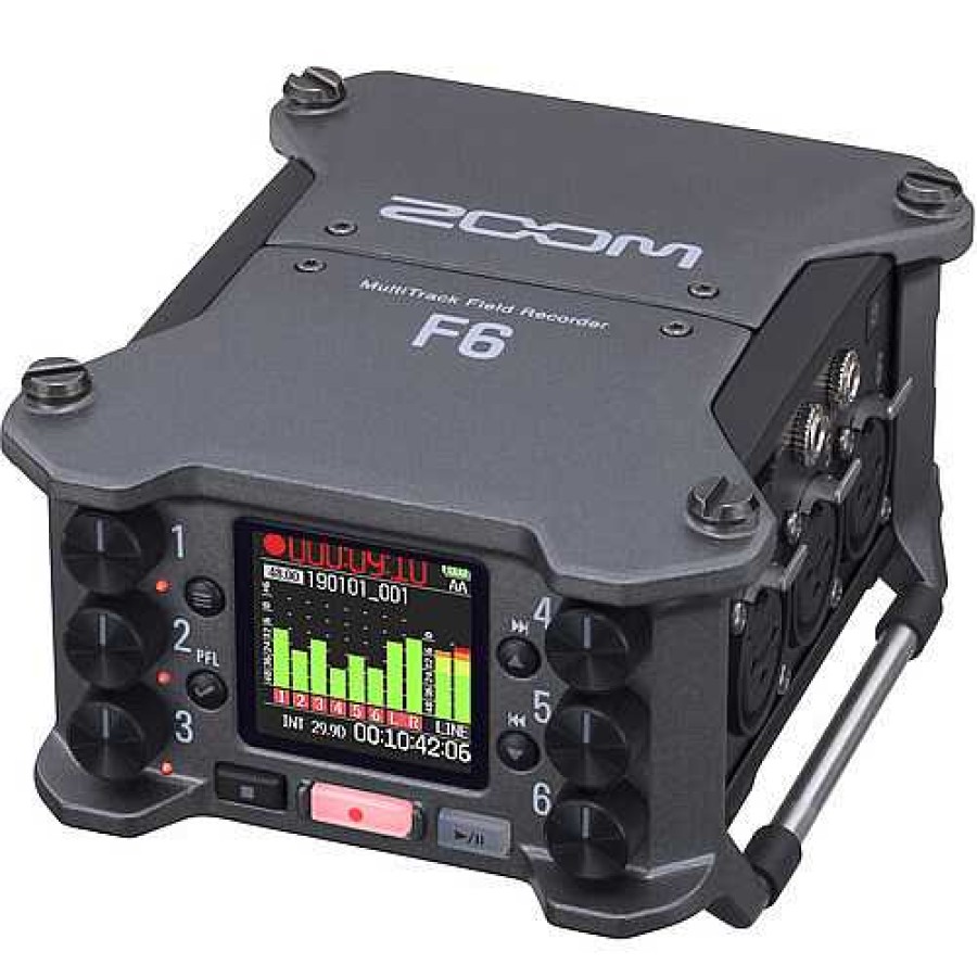 Zoom Zoom F6 Fxr106 6 Input 14 Track Multitrack Field Recorder Audio Recorders & Accessories