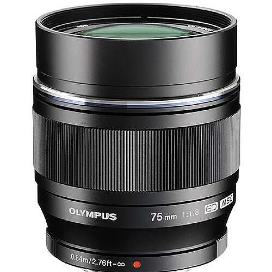 Olympus Olympus M.Zuiko Digital Ed 75Mm F/1.8 Lens - Black Micro Four Thirds Mount