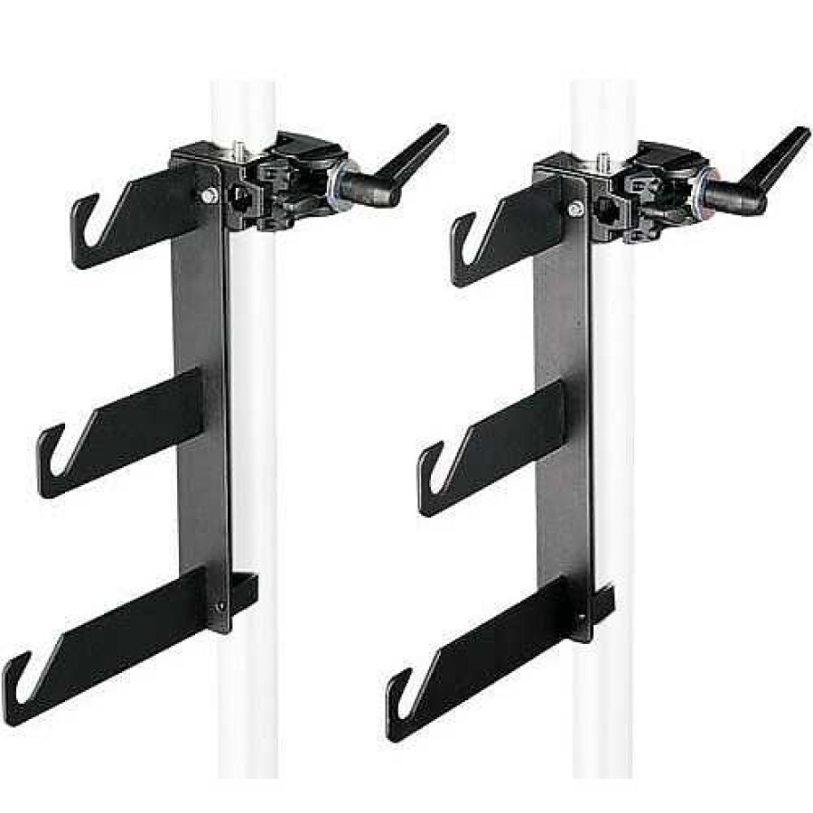 Manfrotto Manfrotto 044 Background Holder Hooks And Super Clamps For 3 Backgrounds - Set Of 2 Light Stands, Backgrounds & Mounting