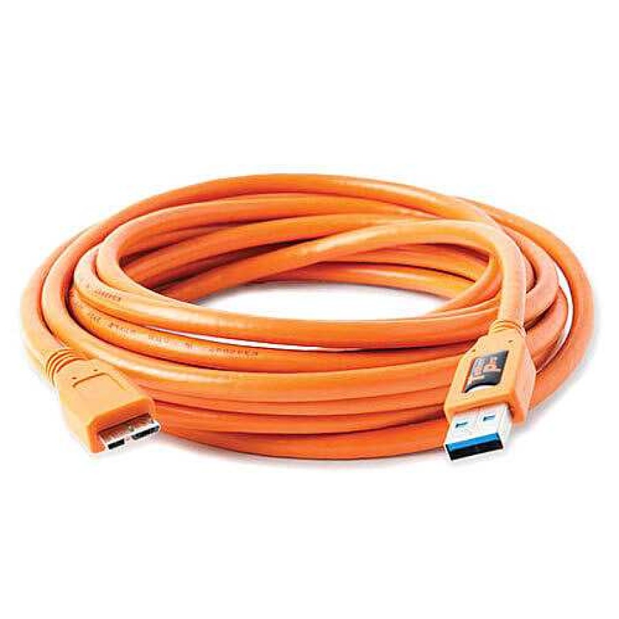 Tether Tools Tether Tools Tetherpro Usb 3.0 Superspeed Micro-B Cable 4.6M - Hi-Vis Orange Cables