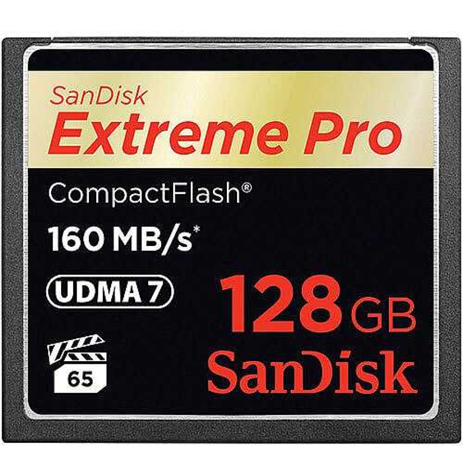 SanDisk Sandisk Extreme Pro 128Gb Compact Flash 160Mb/S Memory Card Cf Memory Cards