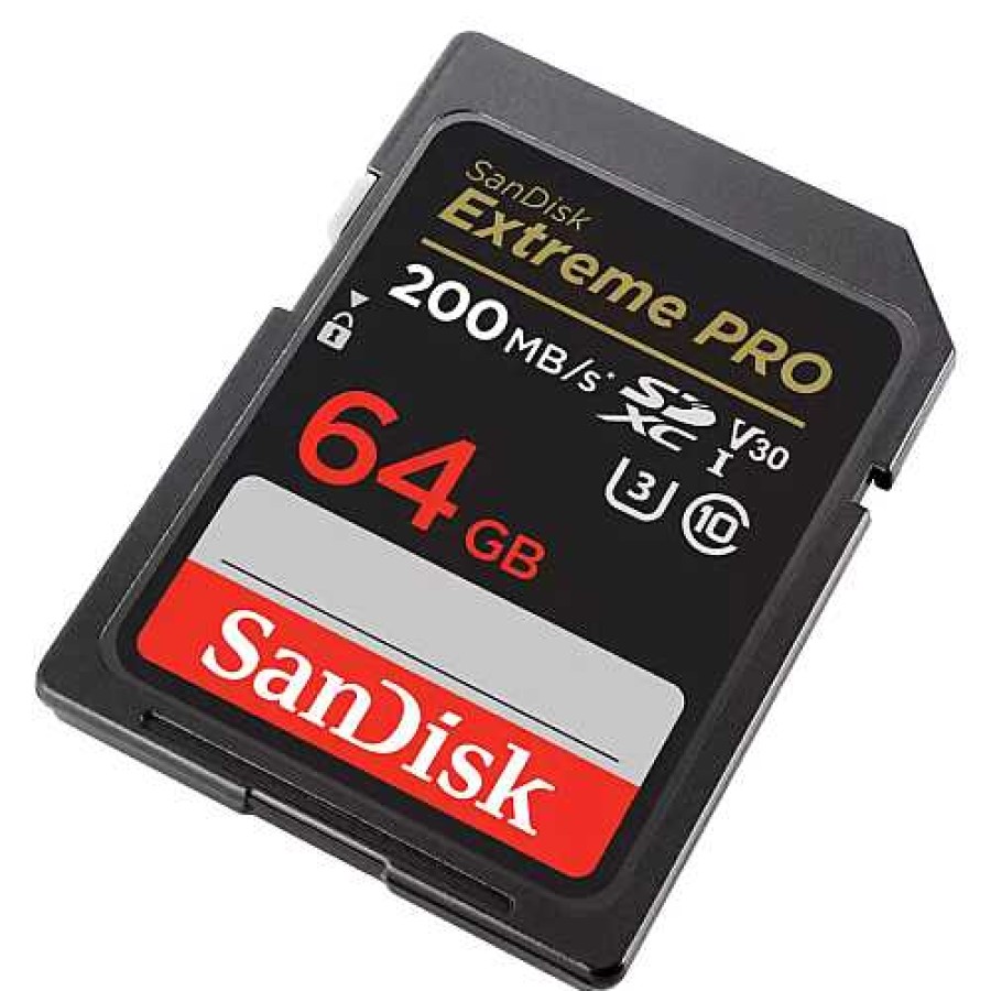 SanDisk Sandisk Extreme Pro 64Gb Sdxc Uhs-I 200Mb/S Memory Card - V30 Sd Memory Cards