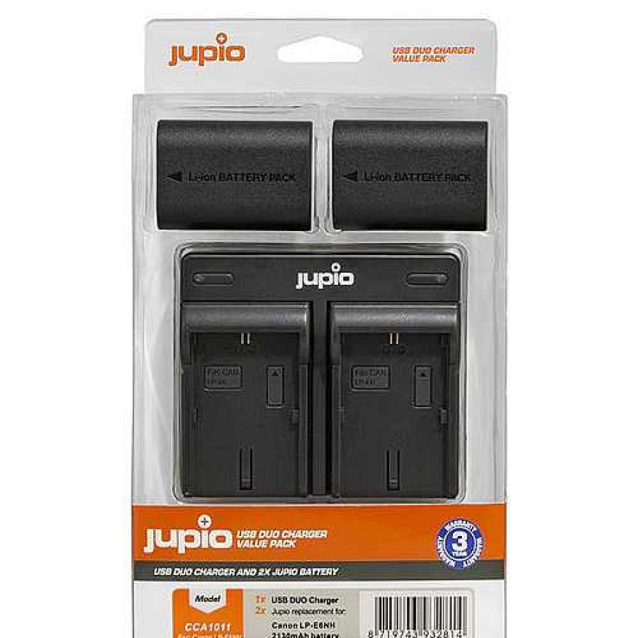 Jupio Jupio Canon Lp-E6Nh Batteries & Dual Charger Kit Camera Batteries