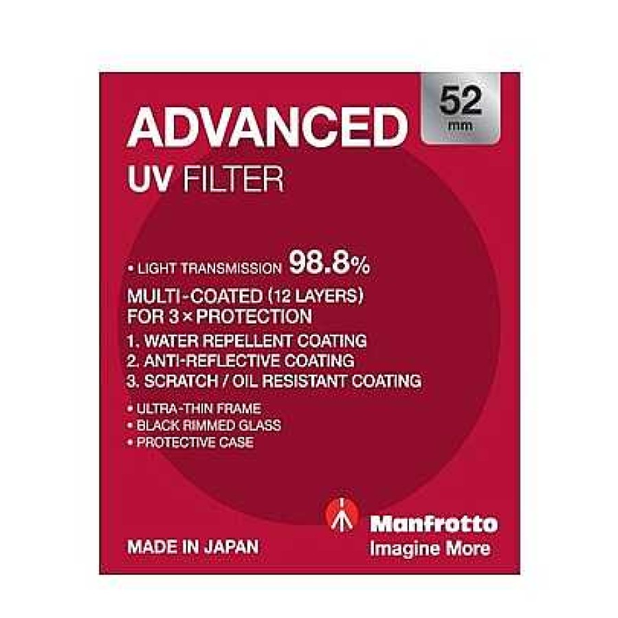 Manfrotto Manfrotto Advanced Uv Filter - 52Mm Uv Filters