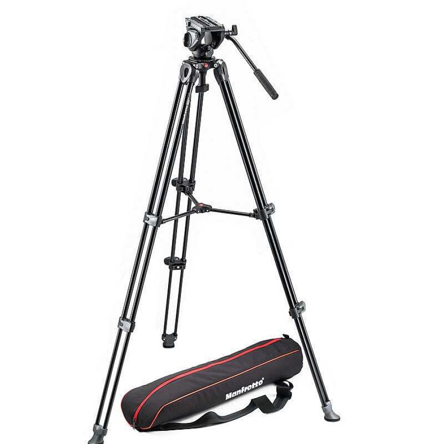 Manfrotto Manfrotto Mvt502Am Video Tripod + Mvh500A Fluid Ball Head Video Tripods