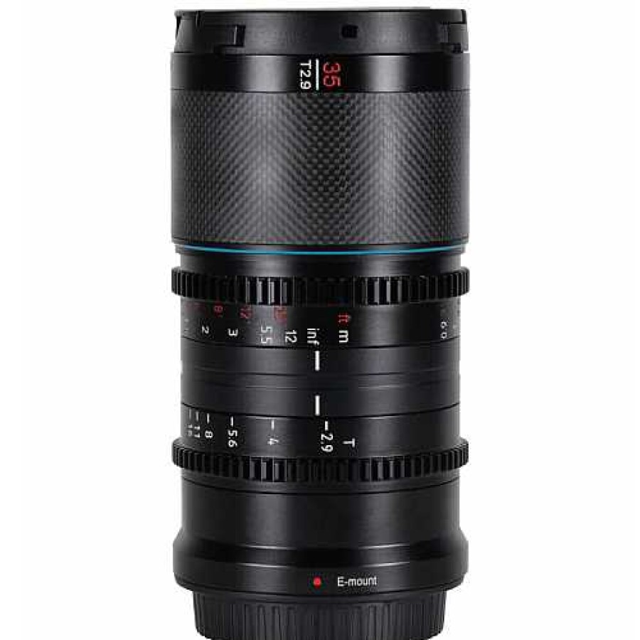 Sirui Sirui 35Mm T2.9 1.6X Carbon Fiber Anamorphic Lens For Canon Rf Mount (Blue Flare) Canon Eos Rf Mount