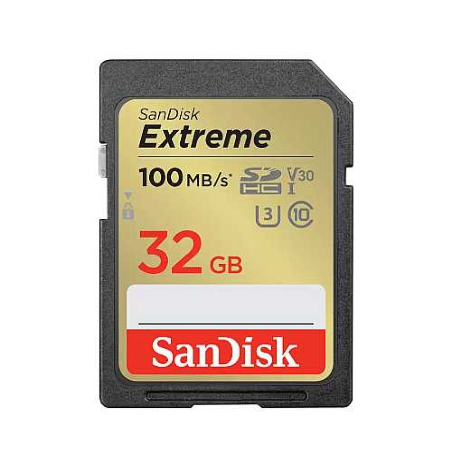 SanDisk Sandisk Extreme 32Gb Sdhc Uhs-I 100Mb/S Memory Card - V30 Sd Memory Cards