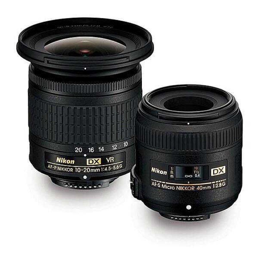 Nikon Nikon Landscape & Macro Lens Kit With 10-20Mm F/4.5-5.6 And 40Mm F/2.8 Lenses Nikon F Mount