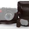 Leica Leica Brown Leather Case For D-Lux 5 D-Lux6 Panasonic Lx5 Lx7 Includes Shoulder Strap Compact Camera Bags