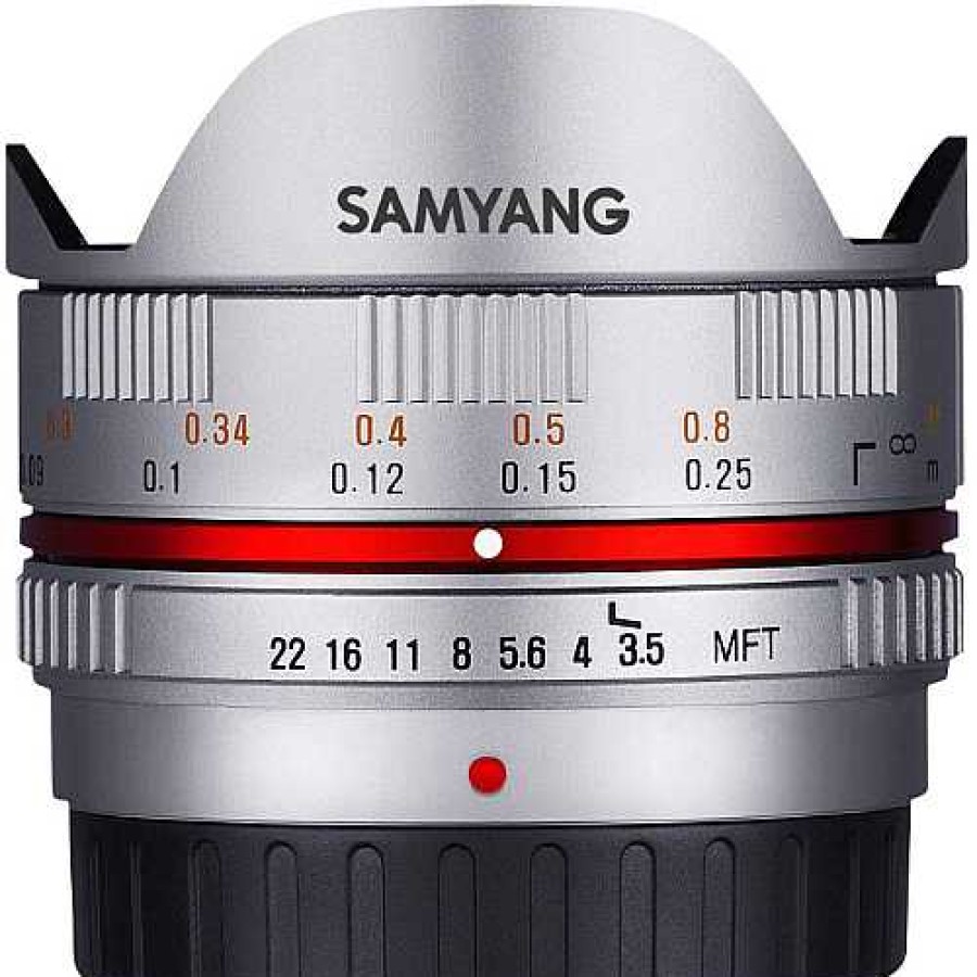 Samyang Samyang 7.5Mm F/3.5 Fisheye Umc Ii Lens For Mft - Silver Micro Four Thirds Mount