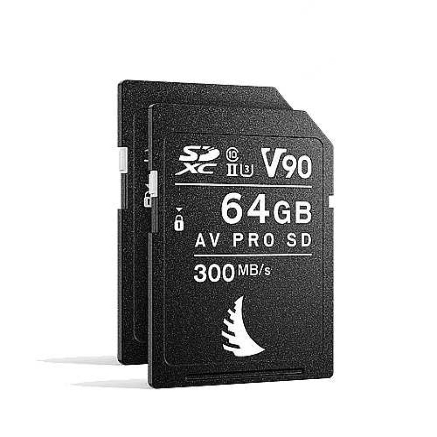 Angelbird Angelbird Av Pro 64Gb Sdxc Uhs-Ii 300Mb/S Memory Card - V90 - 2 Pack Sd Memory Cards