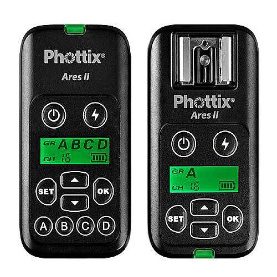 Phottix Phottix Ares Ii Wireless Flash Trigger Set With Transmitter And Receiver Flash Triggers & Remotes