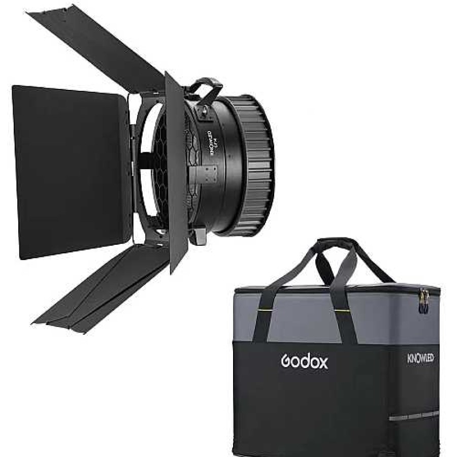 Godox Godox Mg1200Bi Fresnel & Barndoor Kit Inc Case Flash Diffusers & Modifiers