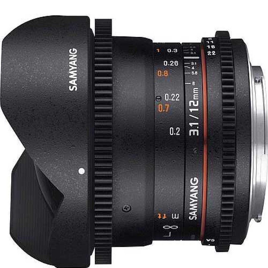 Samyang Samyang 12Mm T3.1 Vdslr Umc Ii Cinema Lens For Canon Ef Canon Eos Ef Mount