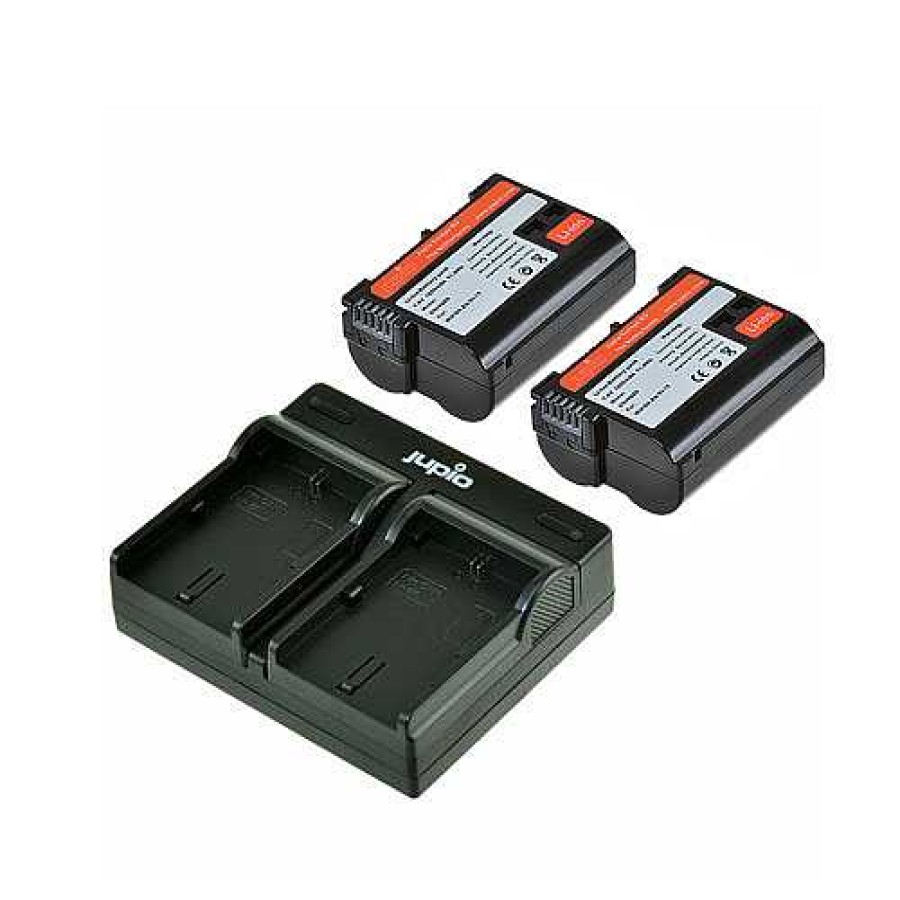 Jupio Jupio En-El15 Rechargeable Dual Charger Kit For Nikon Camera Batteries