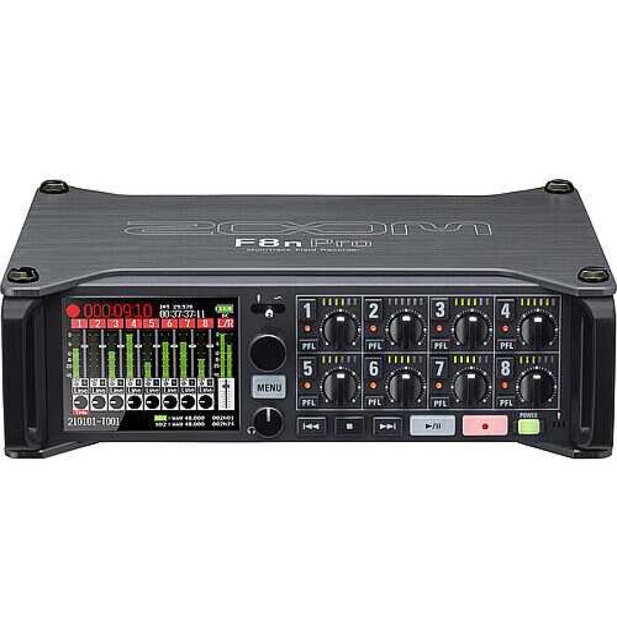 Zoom Zoom F8N Pro 8-Input / 10-Track Multitrack Field Recorder Audio Mixers