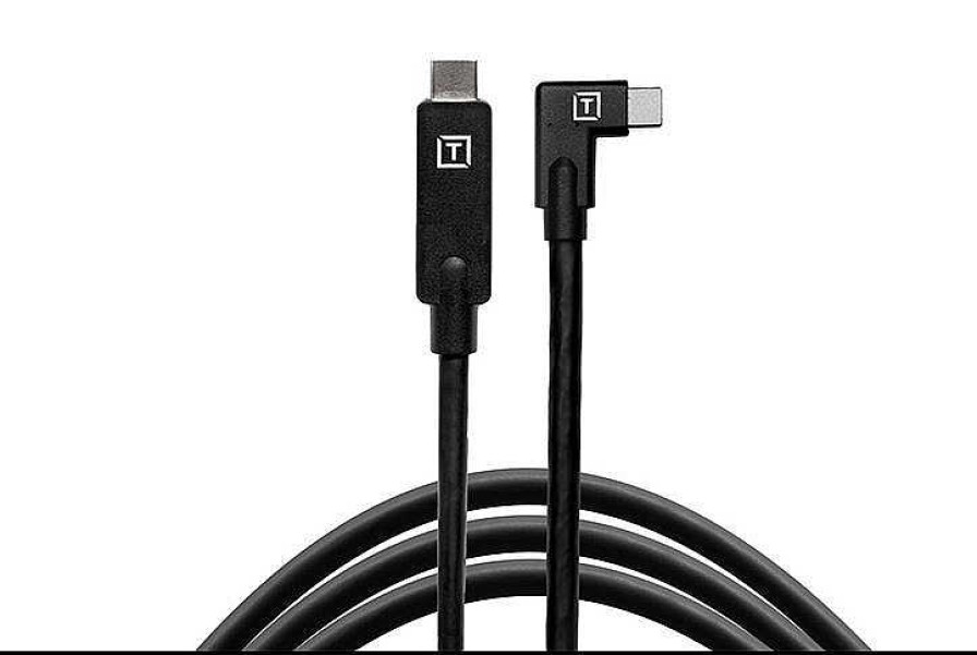 Tether Tools Tether Tools Tetherpro Usb-C To Usb-C Right Angle - Black Cables