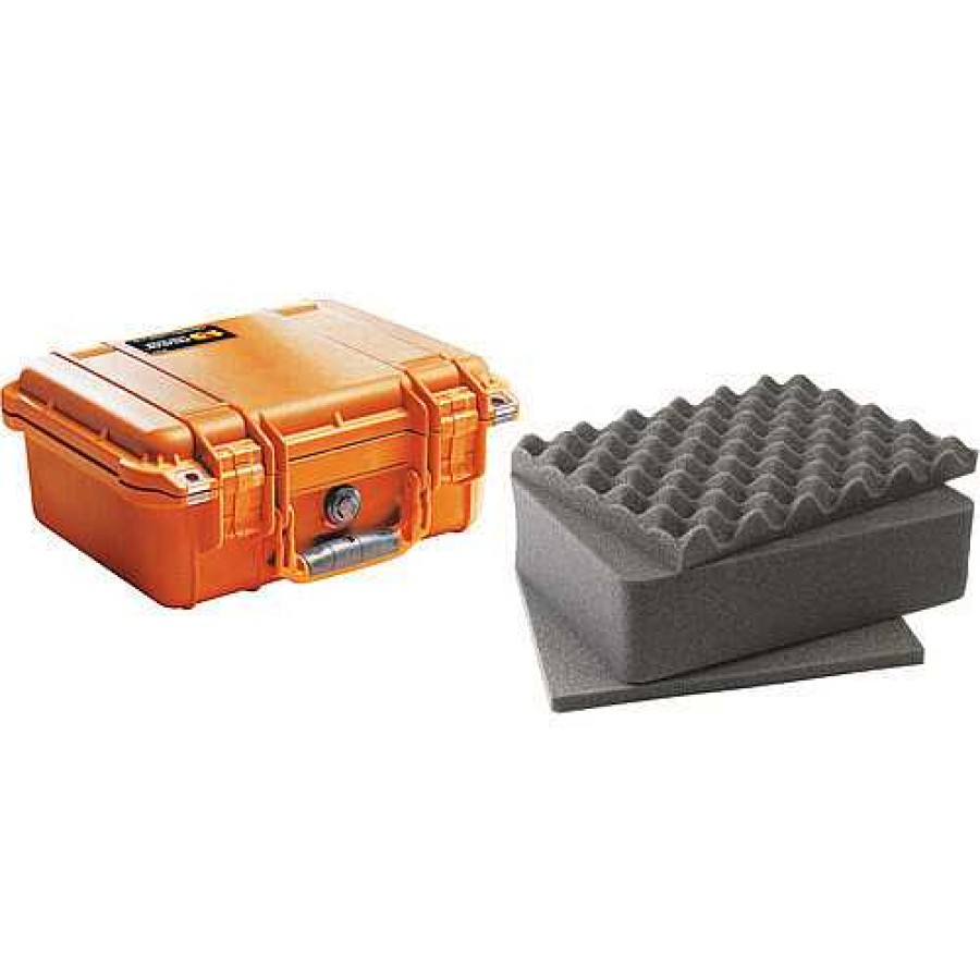 Pelican Pelican 1400 Camera Case With Foam - Orange Hard Cases