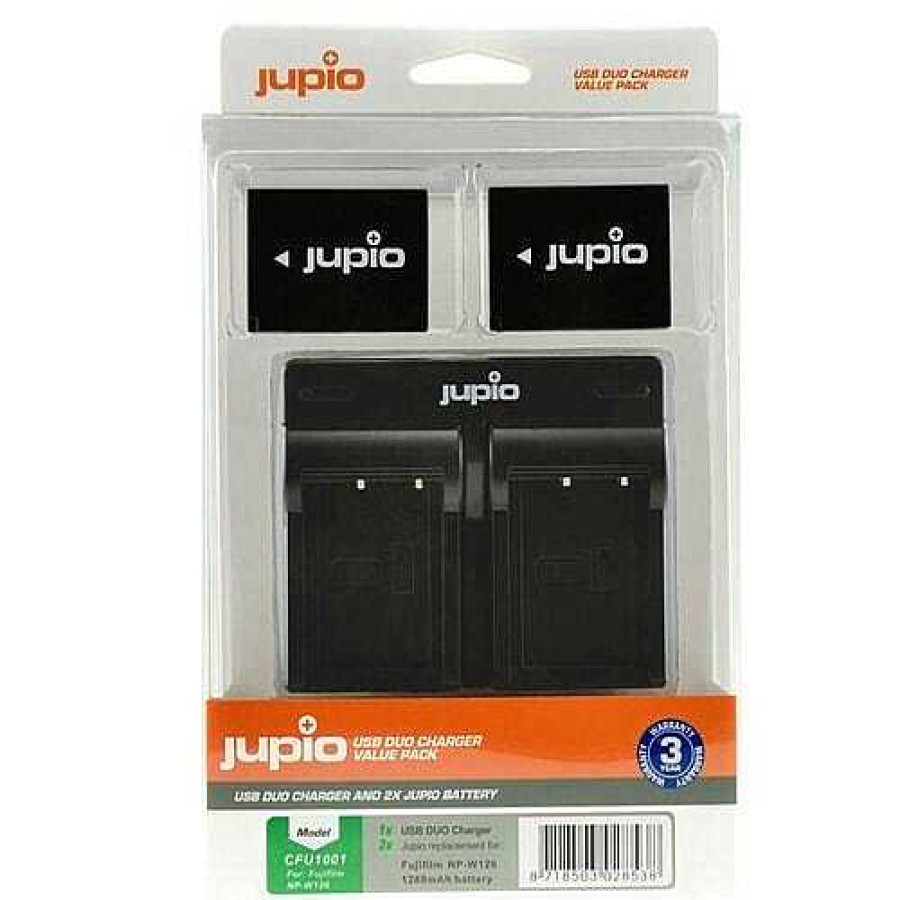 Jupio Jupio Fuji Np-W126S Dual Charger Kit Camera Batteries