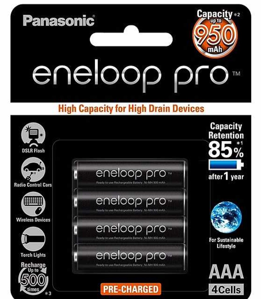 Panasonic Panasonic Eneloop Pro 4 X Aaa Batteries 950 Mah Camera Batteries