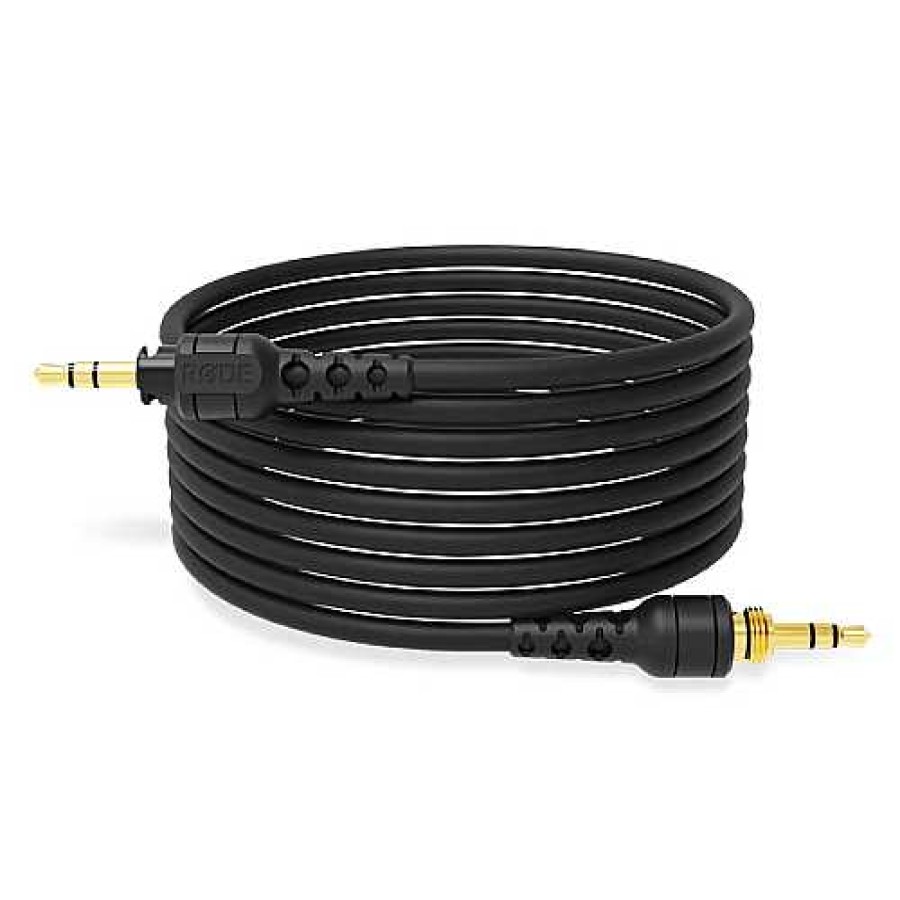 Rode Rode 2.4M Black Headphone Cable - 3.5Mm Connection With 1/4" Adaptor Audio Cables & Adapters