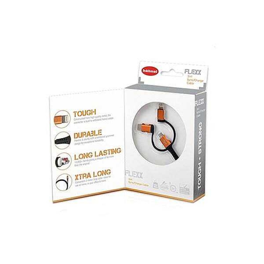 Hahnel Hahnel Flexx 3-In-1 Sync & Charge Cable Sync Cables & Caps