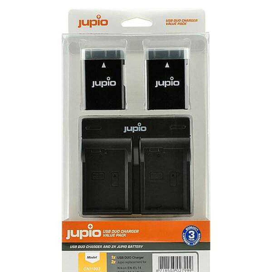 Jupio Jupio En-El14 Dual Charger Kit Camera Batteries