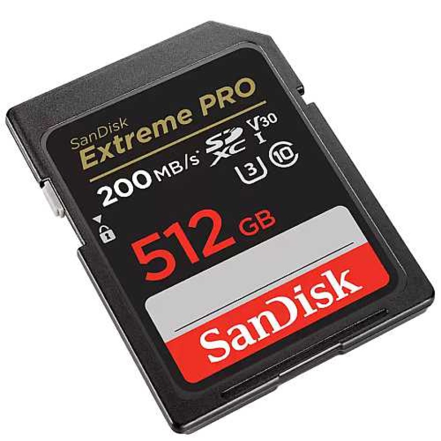 SanDisk Sandisk Extreme Pro 512Gb Sdxc Uhs-I 200Mb/S Memory Card - V30 Sd Memory Cards