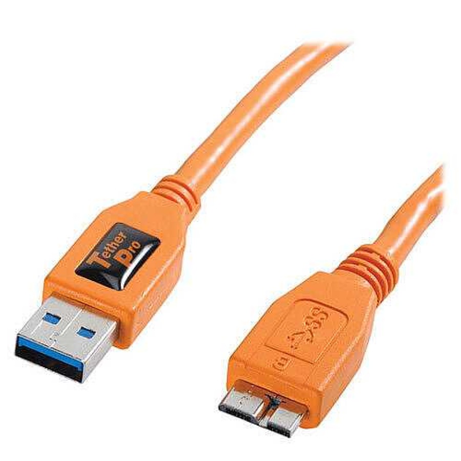 Tether Tools Tether Tools Tetherpro Usb 3.0 Superspeed Micro-B Cable 4.6M - Hi-Vis Orange Cables