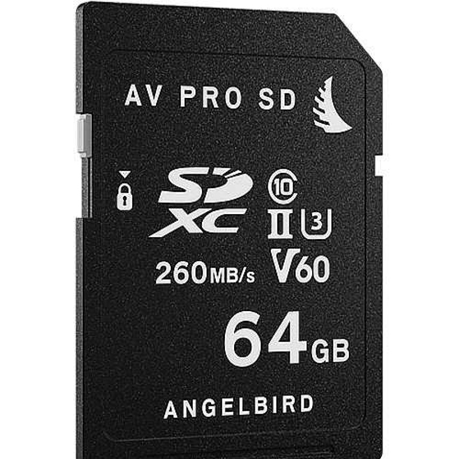 Angelbird Angelbird Av Pro 64Gb Sdxc Uhs-Ii 260Mb/S Memory Card - V60 Sd Memory Cards